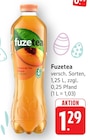 Schwarzer Tee Pfirsich im Angebot bei EDEKA in Heilbronn Schwarzer Tee Pfirsich Angebote von Fuzetea bei EDEKA Heilbronn für 1,29 €