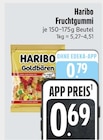 Fruchtgummi im E xpress Prospekt Fruchtgummi von Haribo im aktuellen E xpress Prospekt für 0,69 €