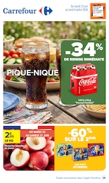Prospectus Carrefour, "PIQUE-NIQUE" à Pradelles et alentours, 85 pages, 23/06/2026 - 06/07/2026 Catalogue Carrefour "PIQUE-NIQUE" à Pradelles et alentours, 85 pages, 23/06/2026 - 06/07/2026