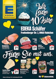 EDEKA Prospekt für Lichtenau: "Wie feiern 10 Jahre", 2 Seiten, 18.11.2024 - 23.11.2024