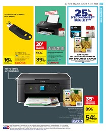 Prix et réduction Cartouche D'encre dans le prospectus Carrefour en cours Offre Cartouche D'encre dans le catalogue Carrefour du moment à la page 29