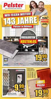 Aktueller Wilhelm Pelster GmbH & Co. KG Prospekt (Billerbeck, 10 Seiten zum blättern Wilhelm Pelster GmbH & Co. KG Prospekt WIR FEIERN WEITER! 143 JAHRE! mit 10 Seiten