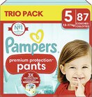 Culottes bébé premium protection pants - PAMPERS en promo chez Casino Supermarchés Saint-Étienne à 38,10 €