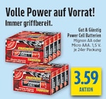 Power Cell Batterien Mignon AA Angebote von Gut & Günstig bei diska Erlangen für 3,59 €