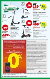 Trottinette Électrique Angebote im Prospekt "MISSION SPÉCIALE : Noël à prix bas" von Hyper U Trottinette Électrique Angebote im Prospekt "MISSION SPÉCIALE : Noël à prix bas" von Hyper U auf Seite 90