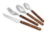 Promo Ménagère 16 pièces effet bois à 19,99 € dans le catalogue Carrefour à Écully