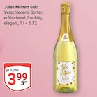 Sekt Angebote von Jules Mumm bei GLOBUS Leipzig für 3,99 €