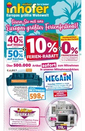 Möbel Inhofer Prospekt der aktuellen Woche, gültig von 04.08.2022 bis 20.08.2022 Aktueller Möbel Inhofer Prospekt "Feiern Sie mit uns Europas größtes Ferienfestival!" mit 14 Seiten