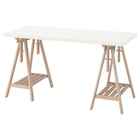 Aktuelles Schreibtisch weiß/Birke Angebot bei IKEA in Herne ab 103,99 €