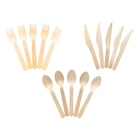 Lot de 20 couverts en bois - CARREFOUR HOME dans le catalogue Carrefour