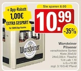Pilsener Angebote von Warsteiner bei WEZ Löhne für 10,99 €