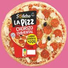 La pizz chorizo - SODEBO en promo chez Intermarché La pizz chorizo - SODEBO dans le catalogue Intermarché