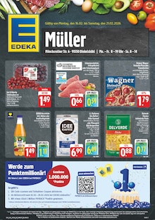 EDEKA Prospekt der Woche "Wir lieben Lebensmittel!" Seite 1, 16.02.2026 bis 21.02.2026 für Wört Aktueller EDEKA Prospekt "Wir lieben Lebensmittel!" Seite 1 von 8 Seiten für Wört