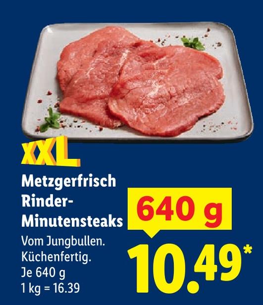 Rinder-Minutensteaks