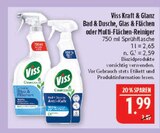 Bad & Dusche im Angebot bei Marktkauf in Altenburg Bad & Dusche Angebote von Viss bei Marktkauf Altenburg für 1,99 €