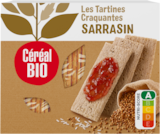 TARTINES BIO CRAQUANTES SARRASIN CÉRÉAL BIO - CEREAL BIO en promo à 1,59 € chez Auchan Hypermarché TARTINES BIO CRAQUANTES SARRASIN CÉRÉAL BIO - CEREAL BIO dans le catalogue Auchan Hypermarché