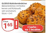 Kürbiskernbrötchen Angebote von GLOBUS bei GLOBUS Bad Kreuznach für 1,65 €