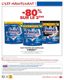 Prix et réduction Finish dans le prospectus Carrefour Market en cours Offre Finish dans le catalogue Carrefour Market du moment à la page 2