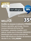 Oreiller en mousse à mémoire strokki - WELLPUR en promo chez Jysk Calais à 35,00 €