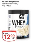 Whey Protein Angebote von All Stars bei GLOBUS Rostock für 12,99 €