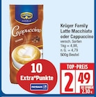 Latte Macchiato oder Cappuccino von Krüger Family für 2,49 € bei EDEKA im Angebot Latte Macchiato oder Cappuccino von Krüger Family im aktuellen EDEKA Prospekt