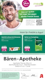 mea - meine apotheke Prospekt für Winterbach mit 4 Seiten mea - meine apotheke Prospekt für Winterbach: "Unsere August-Angebote", 4 Seiten, 01.08.2026 - 31.08.2026