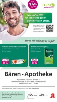 mea - meine apotheke Prospekt der KW 31 "Unsere August-Angebote" Aktueller mea - meine apotheke Prospekt "Unsere August-Angebote" Seite 1 von 4 Seiten