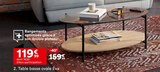 Table basse ovale Eva en promo chez But Troyes à 119,99 €
