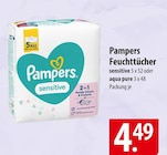 Feuchttücher Sensitive Angebote von Pampers bei famila Nordost Langenhagen für 4,49 €