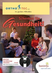 Aktueller Sanitätshaus OrthoTec GmbH Sanitätshaus Prospekt in Lindlar und Umgebung, "Schenken Sie Gesundheit!" mit 6 Seiten, 13.11.2024 - 31.01.2025