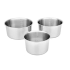 Lot de 3 casseroles - CARREFOUR HOME en promo chez Carrefour Roubaix à 42,99 €