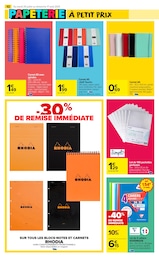 Promos Bloc-Note dans le catalogue "LA RENTRÉE À PETIT PRIX" de Carrefour Market à la page 10 Promos Bloc-Note dans le catalogue "LA RENTRÉE À PETIT PRIX" de Carrefour Market à la page 10