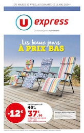 Prospectus U Express à Ciry-le-Noble, "Les beaux jours à prix bas", 16 pages, 30/04/2024 - 12/05/2024