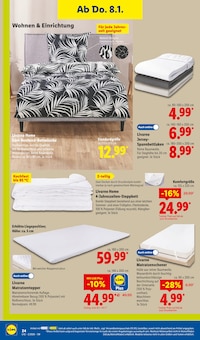 Bettdecke im aktuellen Lidl Prospekt (Pforzheim) Bettdecke im Lidl Prospekt "LIDL LOHNT SICH" mit 61 Seiten (Pforzheim)