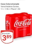 Aktuelle Coca Cola Angebote bei GLOBUS in Amberg Aktuelles Limonade Angebot bei GLOBUS in Amberg ab 3,89 €