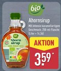 Ahornsirup im Angebot bei ALDI Nord in Aurich Ahornsirup Angebote von bio bei ALDI Nord Aurich für 3,59 €