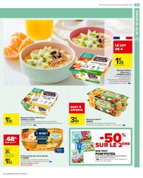 Prix et réduction Desserte dans le prospectus Carrefour Market en cours Offre Desserte dans le catalogue Carrefour Market du moment à la page 11