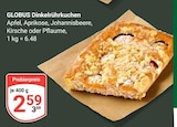 GLOBUS Rostock - Dinkelrührkuchen Apfel Angebot im Prospekt Dinkelrührkuchen Apfel bei GLOBUS im Rostock Prospekt für 2,59 €