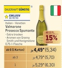 Valmarone Prosecco Spumante von  im aktuellen Metro Prospekt für 5,34 €