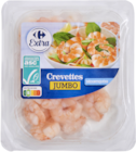 Crevettes cuites décortiquées Jumbo ASC - CARREFOUR EXTRA en promo chez Carrefour Antibes à 3,69 €