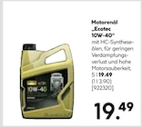 Motorenöl „Ecotec 10W–40“ im Angebot bei Hellweg in Gelsenkirchen Motorenöl „Ecotec 10W–40“ Angebote bei Hellweg Gelsenkirchen für 19,49 €