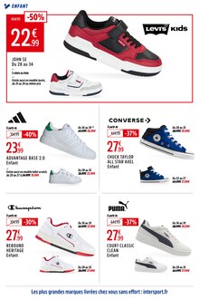 Prospectus Intersport de la semaine "ENGAGÉS POUR UNE RENTRÉE MOINS CHÈRE." avec 2 pages, valide du 18/08/2025 au 14/09/2025 pour Porto-Vecchio et alentours