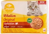 Aliment complet pour chats adultes - CARREFOUR COMPANINO VITALIVE dans le catalogue Carrefour