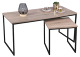 Lot de 2 tables basses "Colorado" en promo chez Bazarland Lot de 2 tables basses "Colorado" dans le catalogue Bazarland