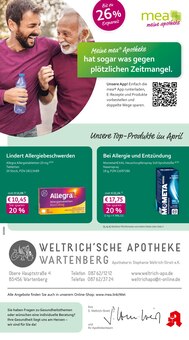 mea - meine apotheke Prospekt Unsere April-Angebote mit 4 Seiten