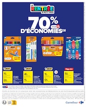 Promos Bic dans le catalogue "LA RENTRÉE À PETIT PRIX" de Carrefour à la page 2
