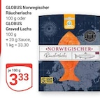 Aktuelles Norwegischer Räucherlachs Angebot bei GLOBUS in Leipzig ab 3,33 €