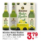 Natur Radler von Kloster für 3,79 € bei EDEKA im Angebot Natur Radler von Kloster im aktuellen EDEKA Prospekt