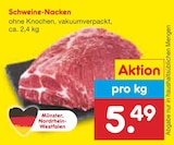 Schweine-Nacken bei Netto Marken-Discount im Münster Prospekt für 5,49 €