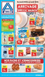 Prospectus Aldi à Saint-Laurent-les-Tours, "ARRIVAGE SPÉCIAL BRUNCH", 35 pages, 09/04/2024 - 15/04/2024